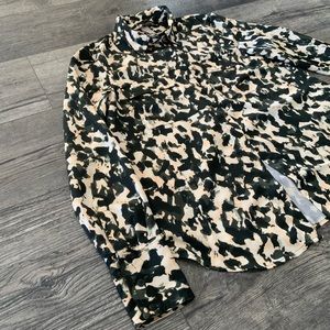 H&M- Printed Satin Blouse